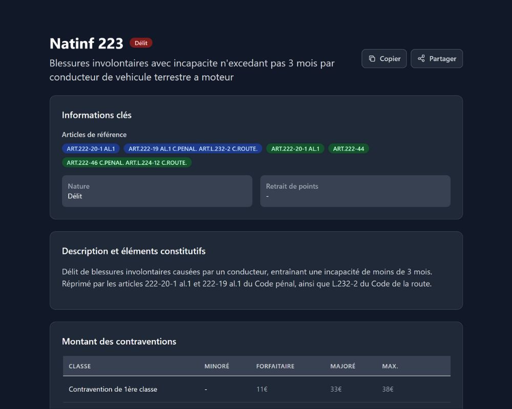 Interface de formation Ops