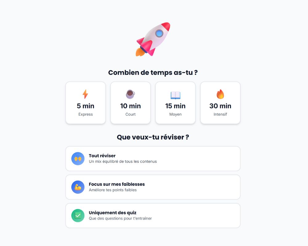 Interface de formation Prépa Concours