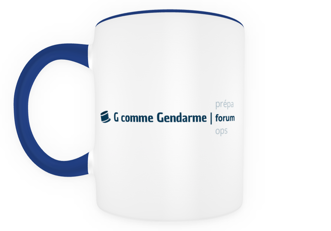 Mug G comme Gendarme