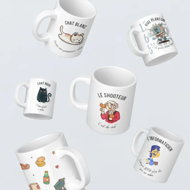 Image de : Les mugs funs sont disponibles dans la boutique