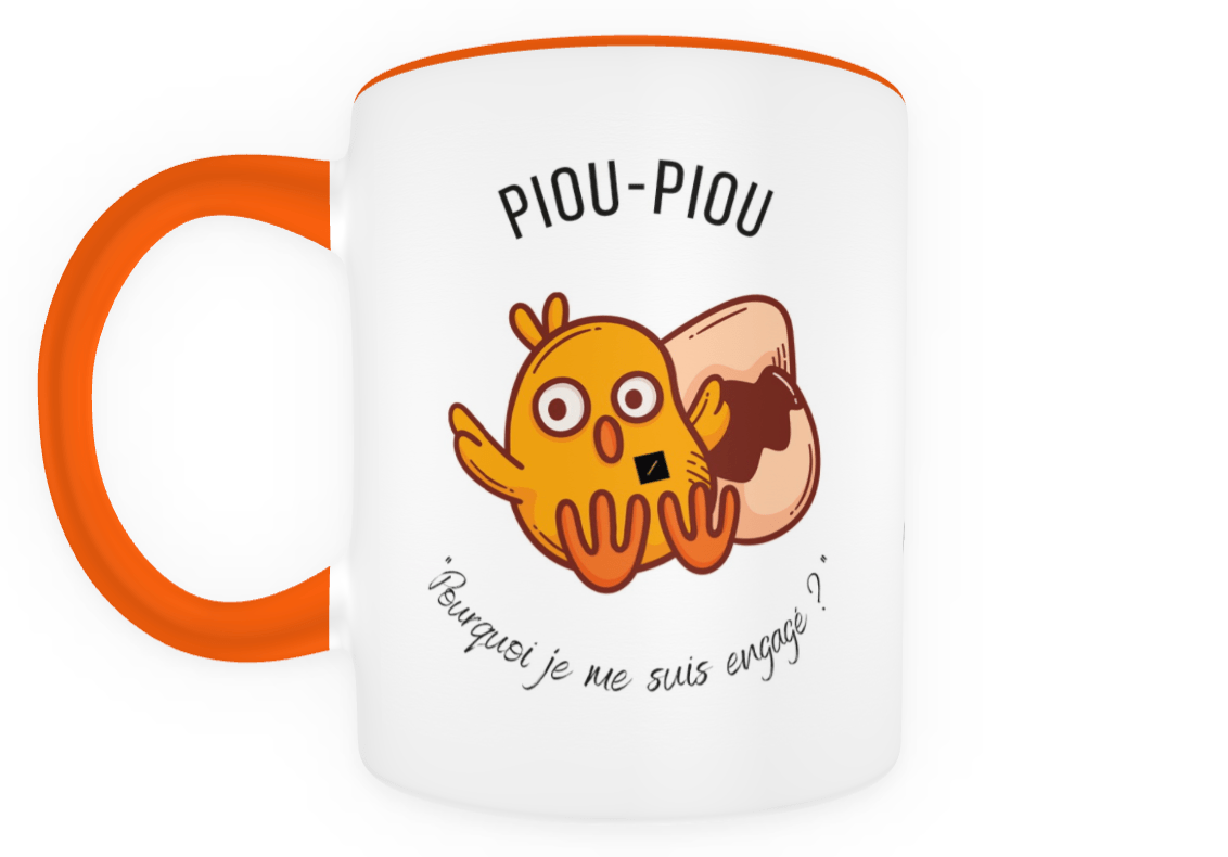 Image de : Mug piou-piou - La tasse d’accueil pleine d’humour pour les nouveaux gendarmes